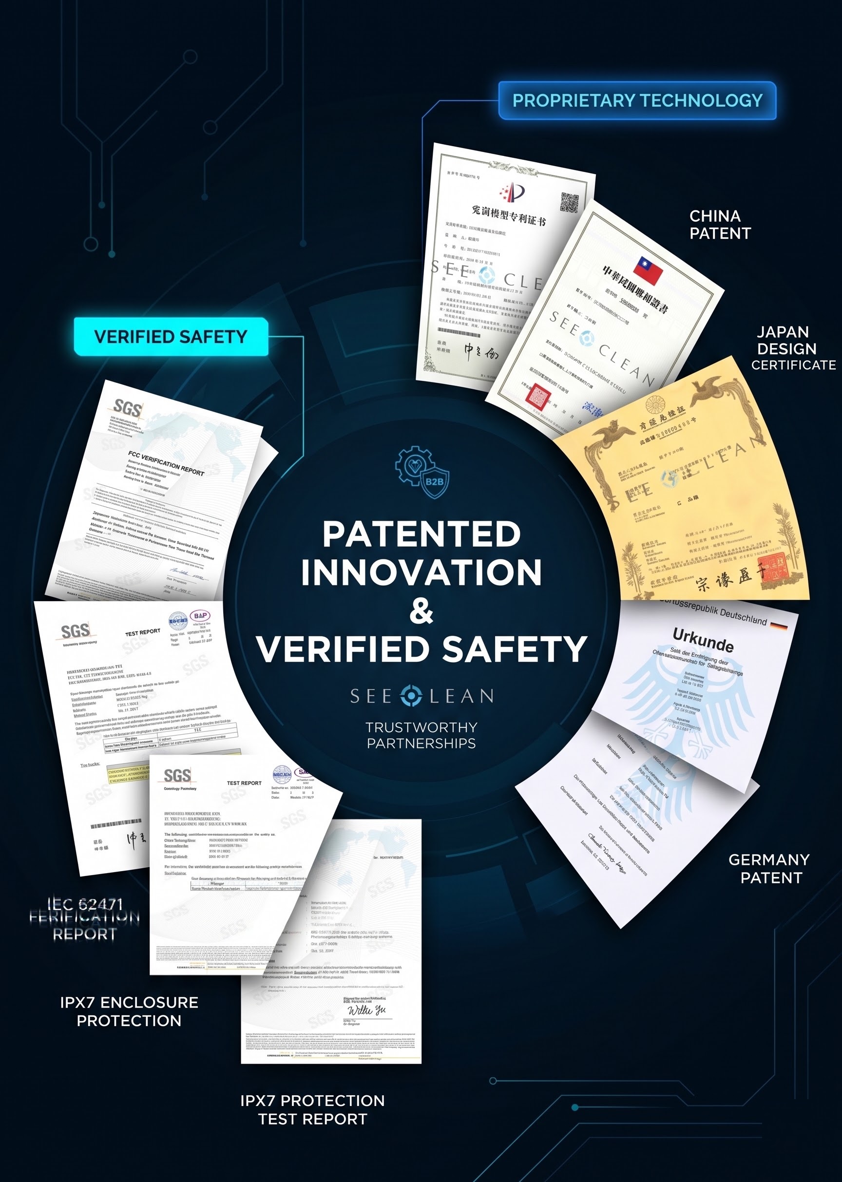 Patents and Safety Reports Collage